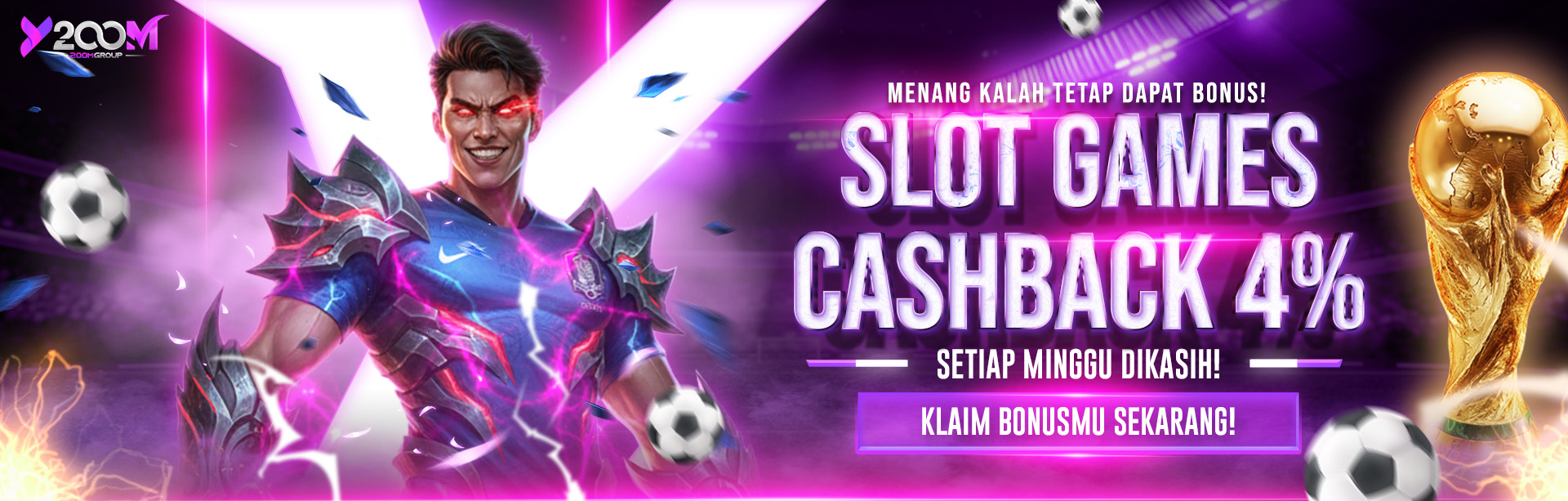 BONUS CASHBACK SLOT 4% (MINGGUAN)