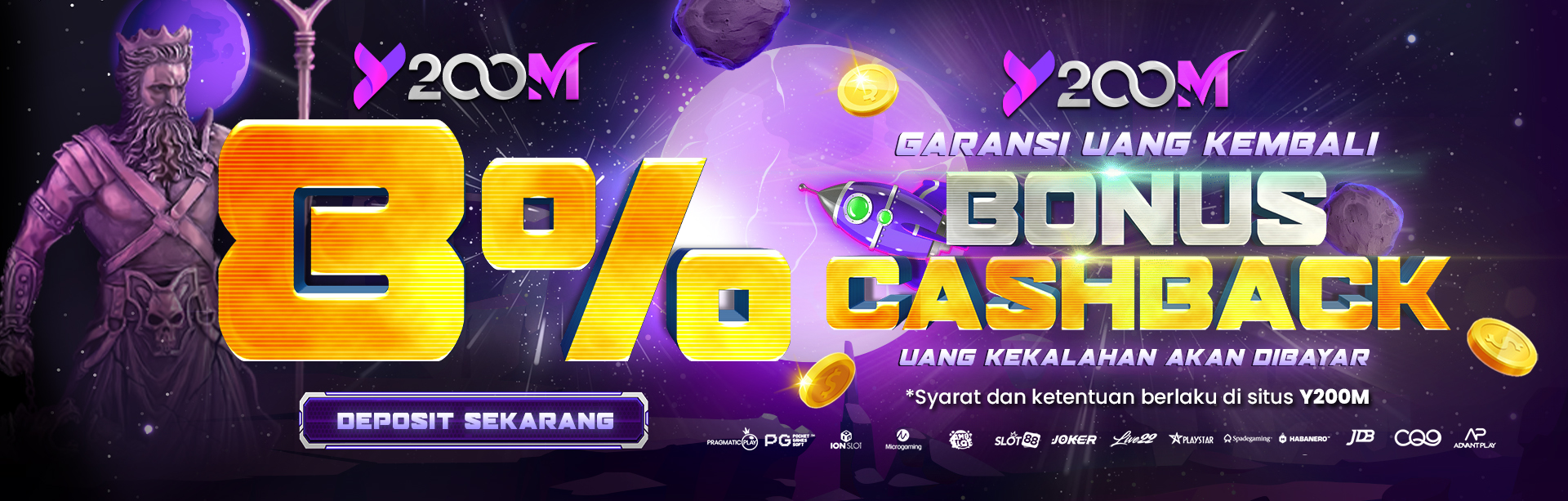 BONUS CASHBACK HARIAN 8% (SLOT GAMES)	