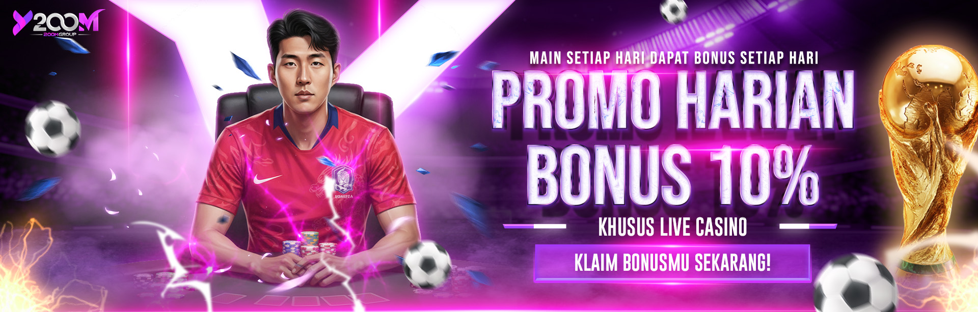 BONUS HARIAN 10% (LIVE CASINO)