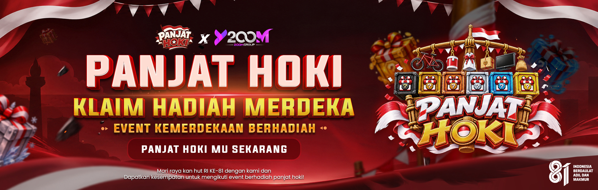 PANJAT HOKI KEMERDEKAAN X Y200M